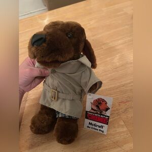 Vintage McGruff crime dog take a bite out of crime stuffed animal educational